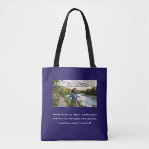 Bolso De Tela Tengo alegría como un río