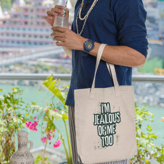 Bolso De Tela Tengo celos de mí también Divertido Irónico Origin