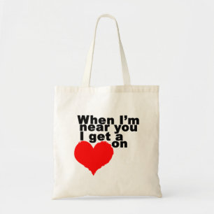 Bolso De Tela Tengo corazón en el divertido San Valentín