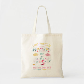 Bolso De Tela Tengo dos títulos mamá y Gigi TShirt