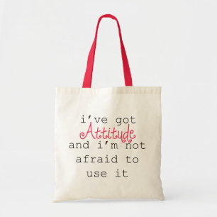 Bolso De Tela Tengo el tote de la actitud