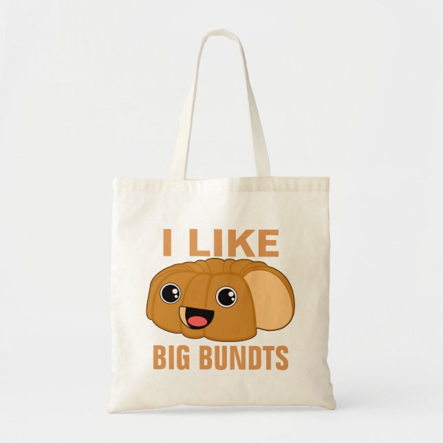 Bolso De Tela Tengo gusto de Bundts grande (Frente)