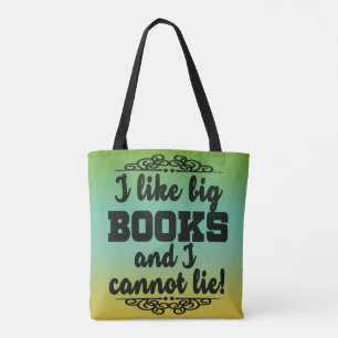 Bolso De Tela Tengo gusto de los libros grandes y no puedo