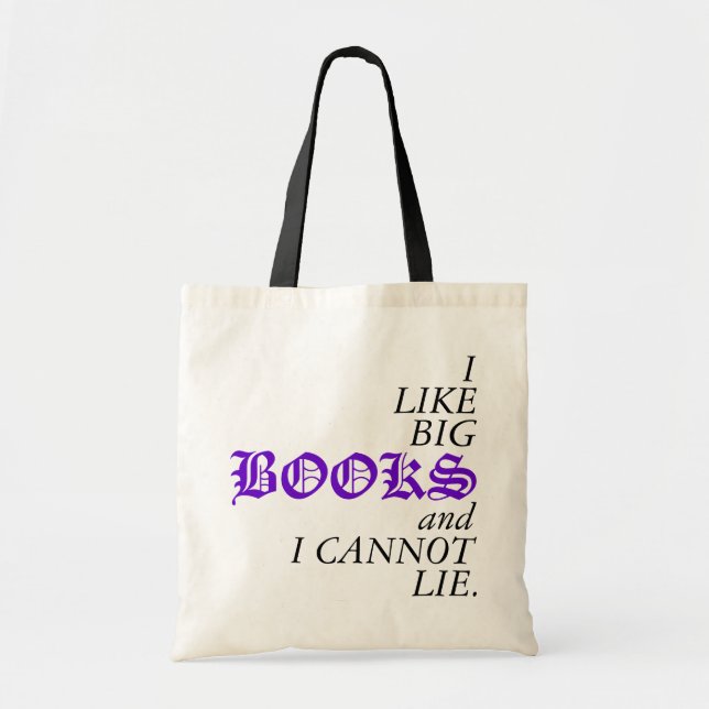 Bolso De Tela Tengo gusto de los LIBROS grandes y no puedo (Frente)