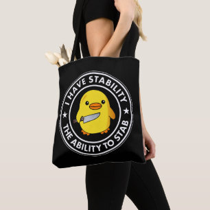 Bolso De Tela Tengo La Estabilidad De Apuñalar Graciosamente