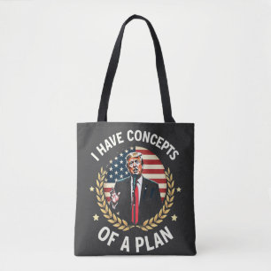 Bolso De Tela Tengo los conceptos de un plan que Trump discute l