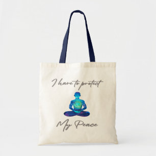 Bolso De Tela Tengo Que Proteger Mi Paz