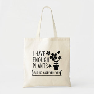Bolso De Tela Tengo Suficientes Plantas