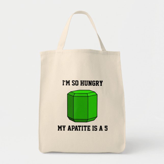 Bolso De Tela Tengo tanta hambre, mi apatito es 5. Geología (Frente)