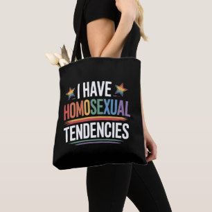 Bolso De Tela Tengo Tendencias Homosexuales Orgullo LGBTQ Arcoír