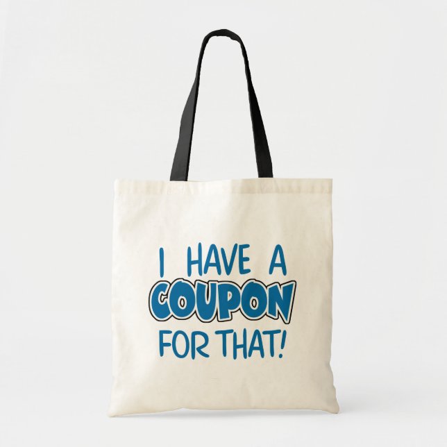 Bolso De Tela ¡Tengo una cupón para eso! (Frente)