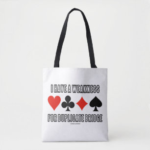 Bolso De Tela Tengo Una Debilidad Por Un Puente Duplicado