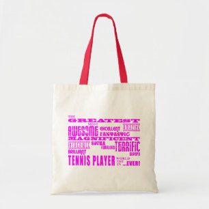 Bolso De Tela Tenis de los chicas: Jugador de tenis más grande