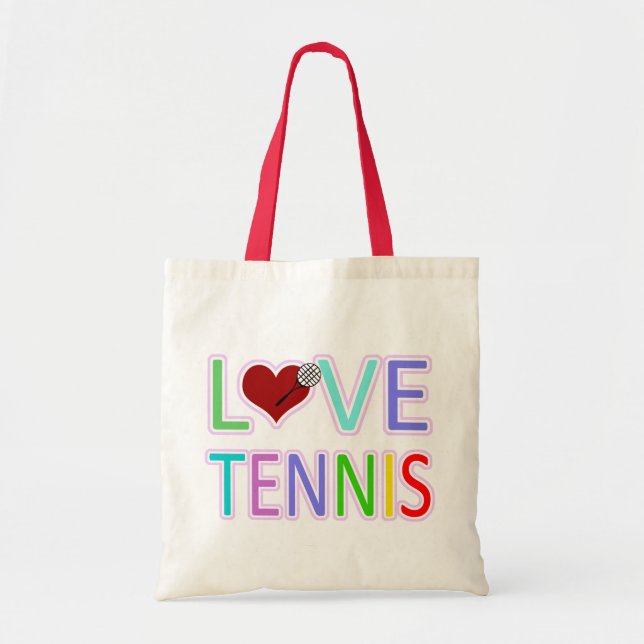 BOLSO DE TELA TENIS DEL AMOR (Frente)