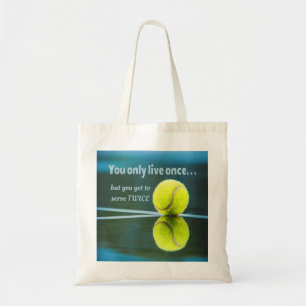 Bolso De Tela Tenis en vivo dos veces, Tennis Ball, Court