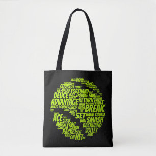 Bolso De Tela Tenis Jugador De Tenis Jugando A La Pelota De Teni