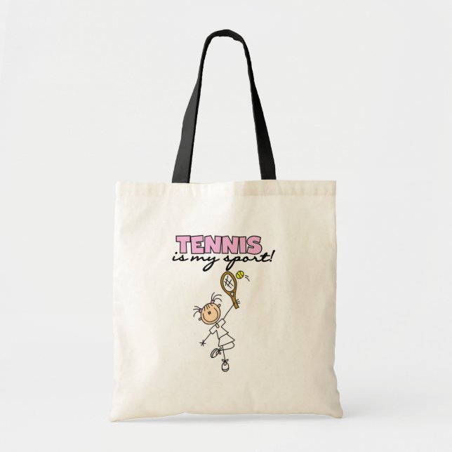 Bolso De Tela Tenis mis camisetas y regalos del deporte (Frente)
