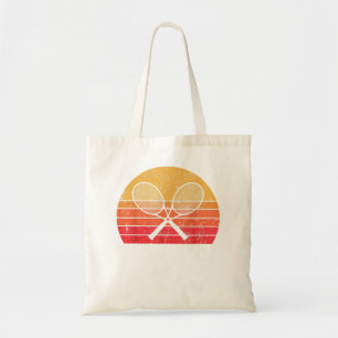 Bolso De Tela Tenis raqueta de tenis retro jugador vintage tenis