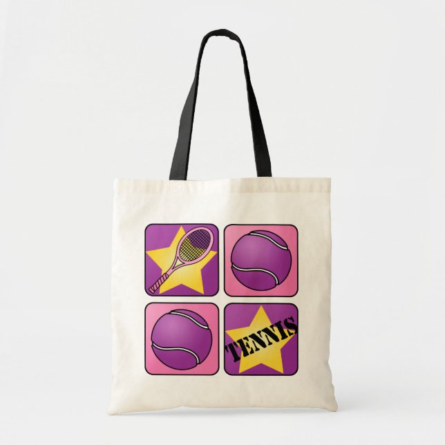 Bolso De Tela Tenis rosado (Frente)