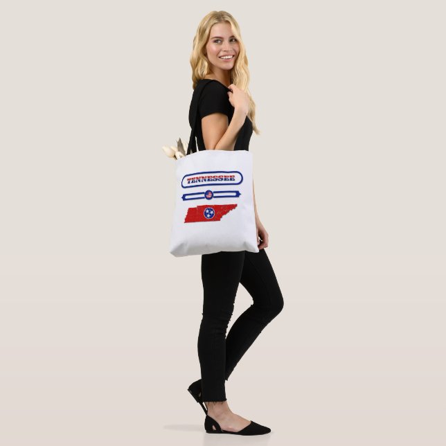 BOLSO DE TELA TENNESSEE MAP, TENNESSEE, USA. SAMER BRASIL (Puesto)