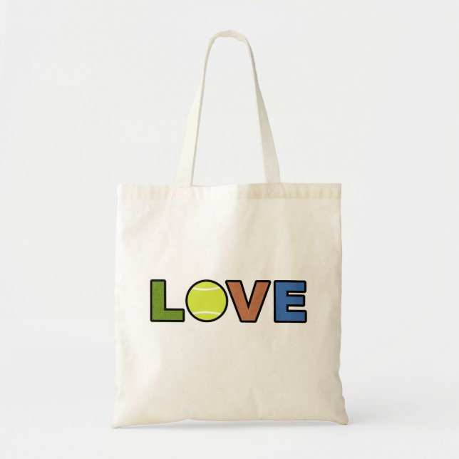 Bolso De Tela Tennis Love (Frente)