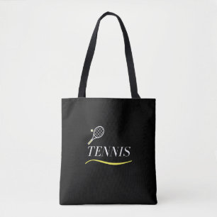 Bolso De Tela Tennis Palabra simple subrayado bola de raqueta ne