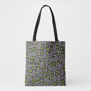 Bolso De Tela Tennis Racket Tote Bag
