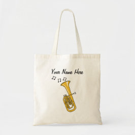 Bolso De Tela Tenor Horn Personalizado Tote Bag Brass Regalo