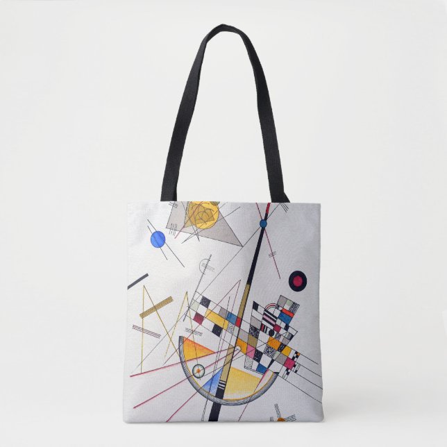 Bolso De Tela Tensión Delicada de Wassily Kandinsky (Anverso)