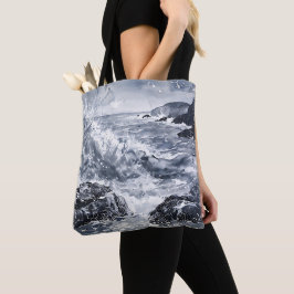 Bolso De Tela Tentación en la costa galesa