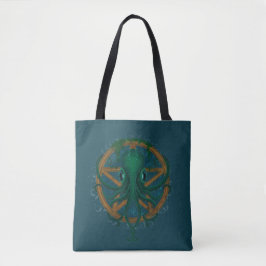 Bolso De Tela Tentacle Pentacle Steampunk Octopus Tote