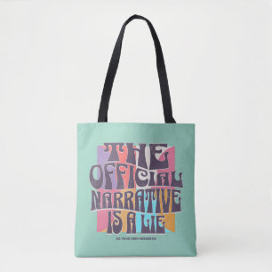 Bolso De Tela Teoría de la Conspiración Retro