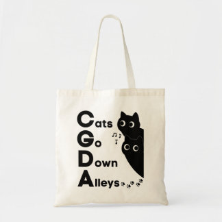 Bolso De Tela Teoría Musical de Gatos que Bajan por Callejones C