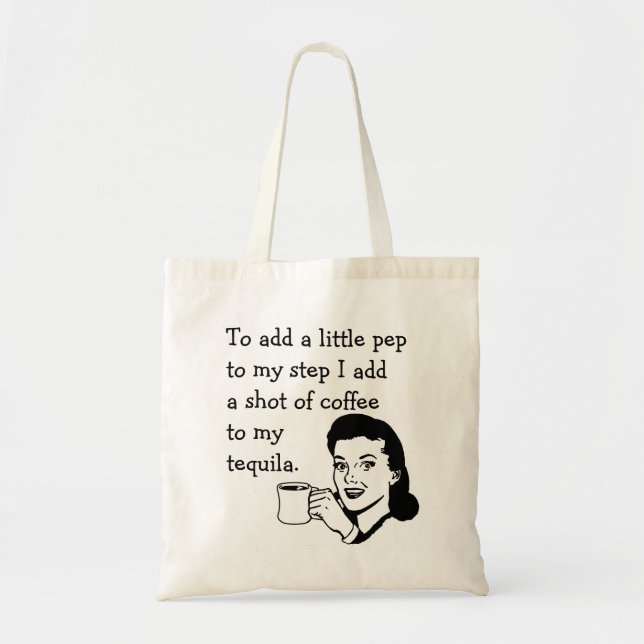 Bolso De Tela Tequila Coffee Pep (Frente)