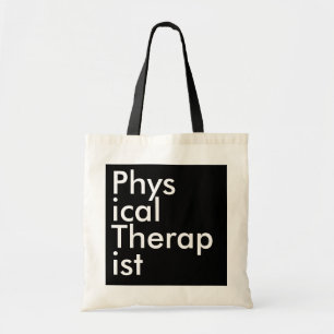 Bolso De Tela Terapeuta físico Black Square