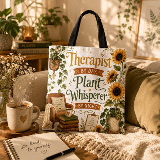 Bolso De Tela Terapeuta susurrador de plantas