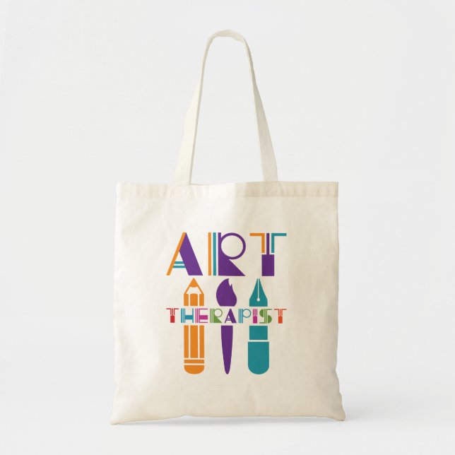 Bolso De Tela Terapia artística (Frente)