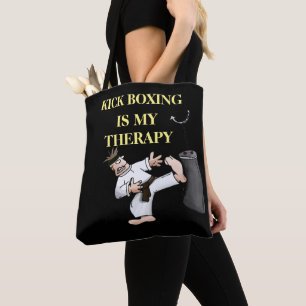 Bolso De Tela terapia de KICK BOXING diseño 