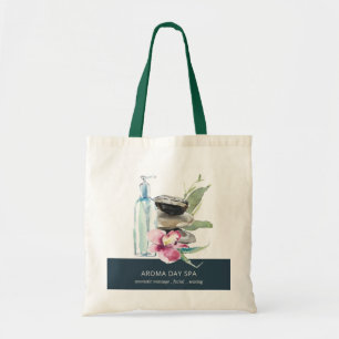 BOLSO DE TELA TERAPIA DE MASAJE DE SPA ORCHID STONE NAVY WATERCO