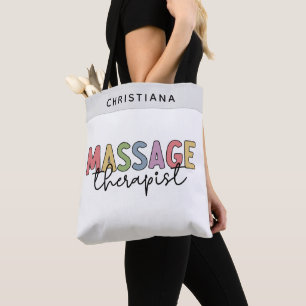 Bolso De Tela Terapia de Masaje personalizado   Regalos de Terap