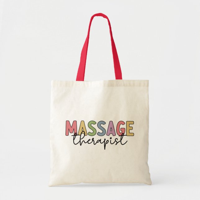 Bolso De Tela Terapia de Masaje | Regalos de Terapia de Masaje (Frente)