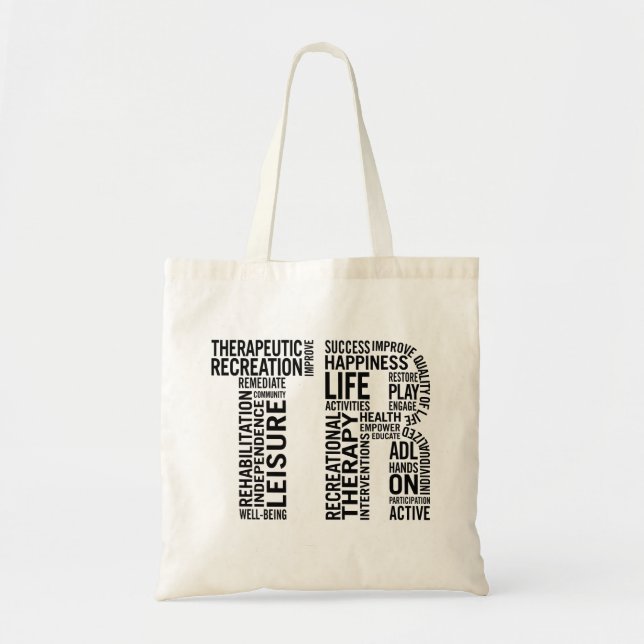 Bolso De Tela Terapia de Recreación Terapéutica (Frente)