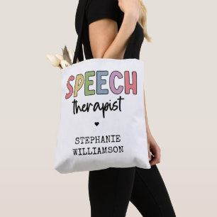 Bolso De Tela Terapia del habla del patólogo del personalizado S