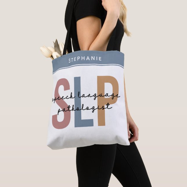 Bolso De Tela Terapia del habla del patólogo del personalizado S (Detalle)