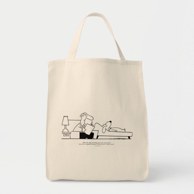 Bolso De Tela Terapia del perro (Frente)