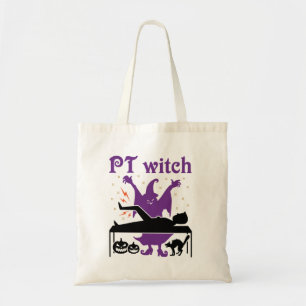 Bolso De Tela Terapia física Halloween PT Bruja