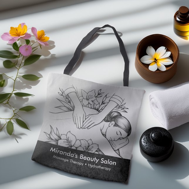 Bolso De Tela Terapia Masajista Manos Curadoras Energía Spa Well (Subido por el creador)