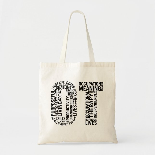 Bolso De Tela Terapia profesional OT (Frente)