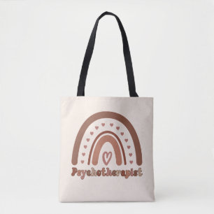 Bolso De Tela Terapia psicoterapeuta del arcoiris del Boho