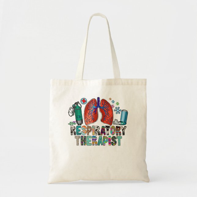 Bolso De Tela Terapia respiratoria Leopardo Estetioscopio Occide (Frente)